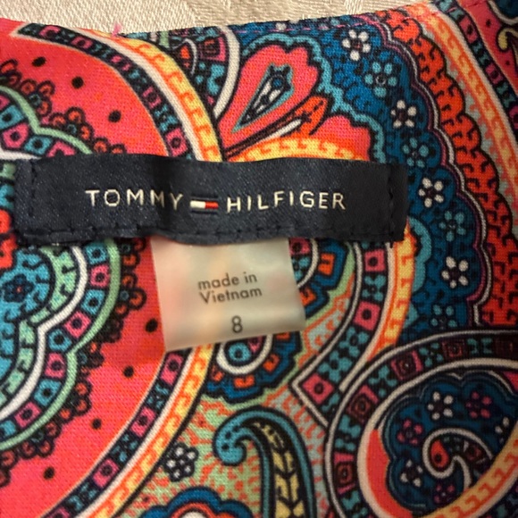 Tommy Hilfiger Vibrant Multicolor Paisley Sleeveless Sheath Dress - Picture 2 of 8